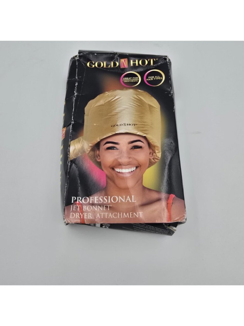 Gold N Hot Professional Jet Bonnet Dryer Attachment Gold Vintage Look - Picture 2 of 6